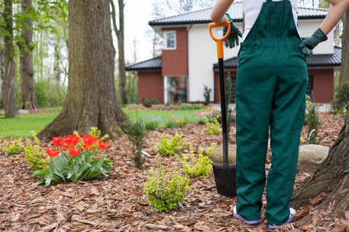 Hardscaping elements in a Herne Hill garden